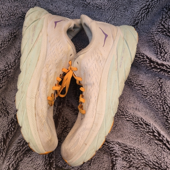 Hoka Clifton 8 Running Shoes Women’s Size 9.5 White - Picture 7 of 8